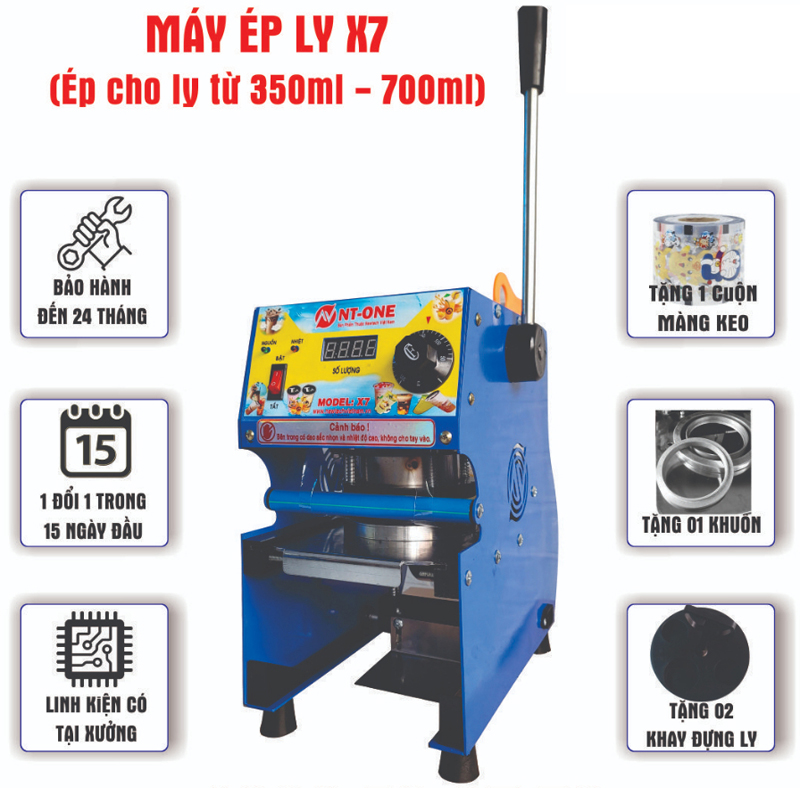 Máy ép miệng ly Newtech X7  - Hàng chính hãng