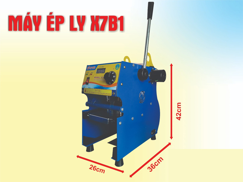 Máy ép miệng ly bán tự động Newtech X7B1 - Hàng chính hãng