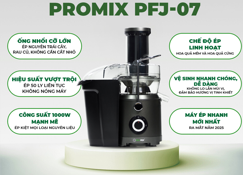 Máy ép nhanh Promix PFJ-07 - Hàng chính hãng