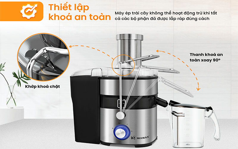 Máy ép nhanh trái cây công nghiệp MIXMAX 18 - Hàng chính hãng