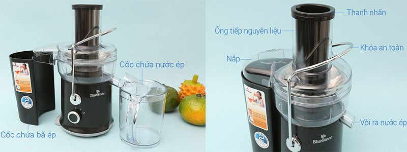 Máy ép hoa quả Bluestone JEB-6535 - Hàng chính hãng