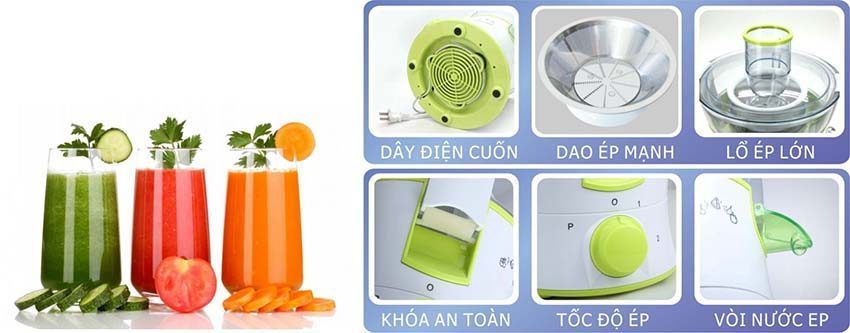 Máy ép hoa quả Korea King KOK-2011B - Hàng chính hãng