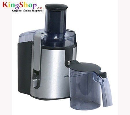 Máy ép trái cây Philips HR1861 được thiết kế tinh tế với màu đen trắng bạc sang trọng