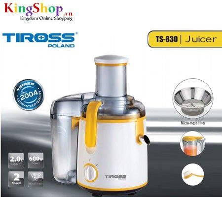 Máy ép trái cây Tiross TS-830 - Dung tích 2.0L - Hàng chính hãng