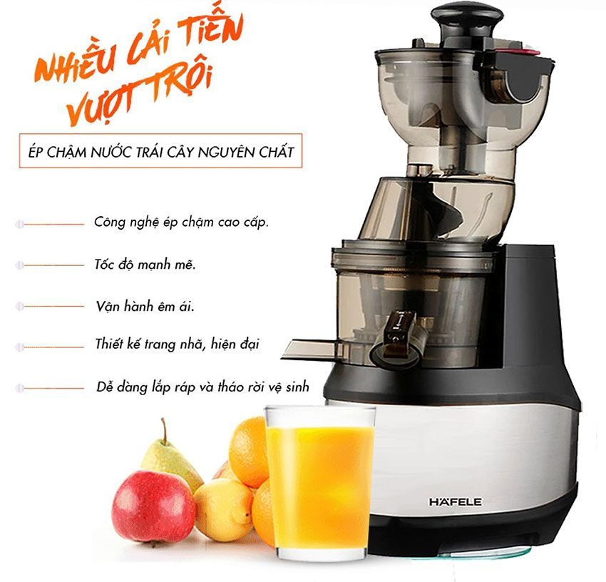 Ưu điểm của máy ép trái cây chậm Hafele JE230-24M00-BL 535.43.531