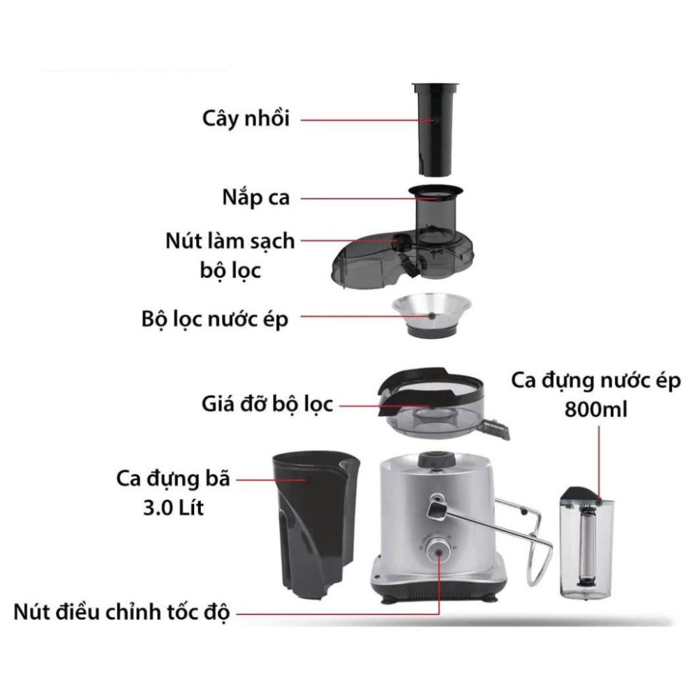 Máy ép trái cây Ladomax HA-967 - Hàng chính hãng