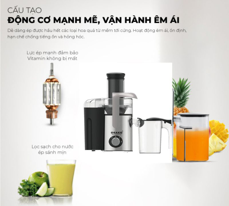 Máy ép trái cây Osako EP-610 - Hàng chính hãng