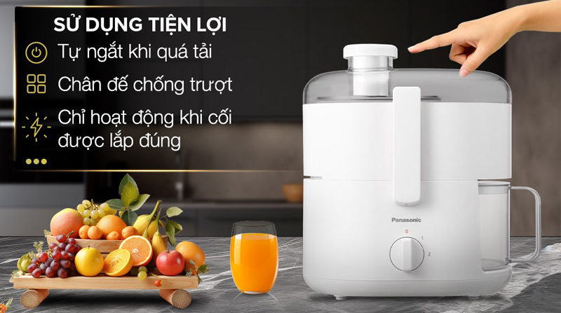 Máy ép trái cây Panasonic MJ-CS100WRA - Hàng chính hãng