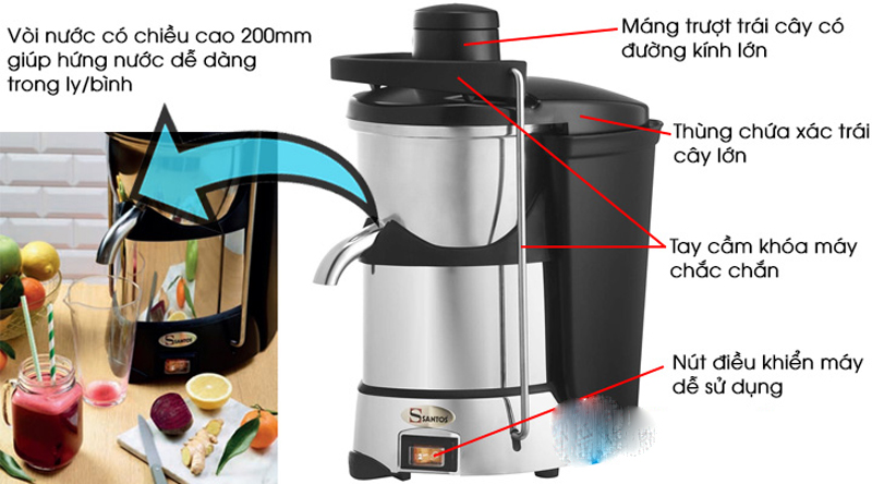 Máy ép trái cây chuyên dụng Santos 50 - Hàng chính hãng