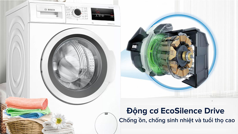 Máy giặt 8 kg Bosch WAJ20180SG - Hàng chính hãng