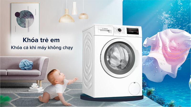 Máy giặt 8 kg Bosch WAJ20180SG - Hàng chính hãng