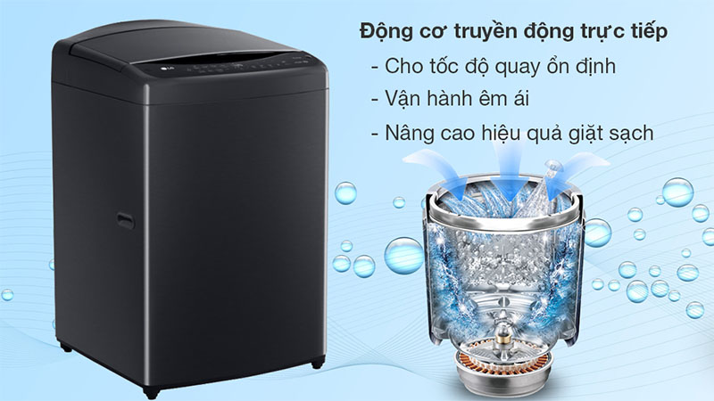 Động cơ của Máy giặt AI DD Inverter 20 kg LG TV2520DV7J