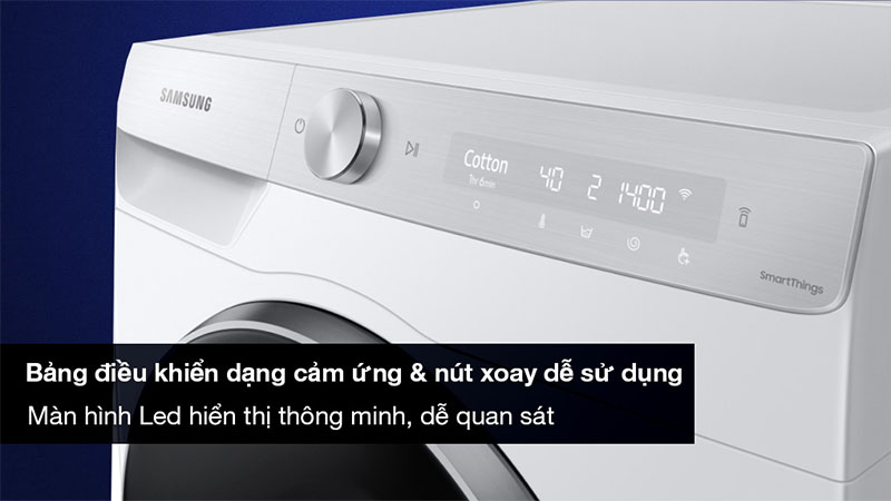 Máy giặt AI Ecobubble+ Inverter 12kg Samsung WW12CGP44DSHSV - Hàng chính hãng