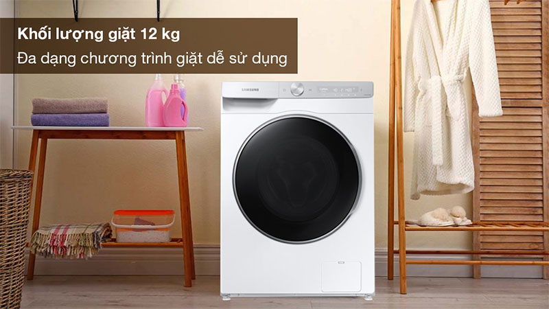 Máy giặt AI Ecobubble+ Inverter 12kg Samsung WW12CGP44DSHSV - Hàng chính hãng
