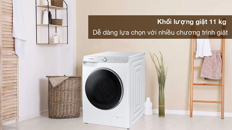 Máy giặt AI Ecobubble Inverter 11kg Samsung WW11CGP44DSHSV - Hàng chính hãng