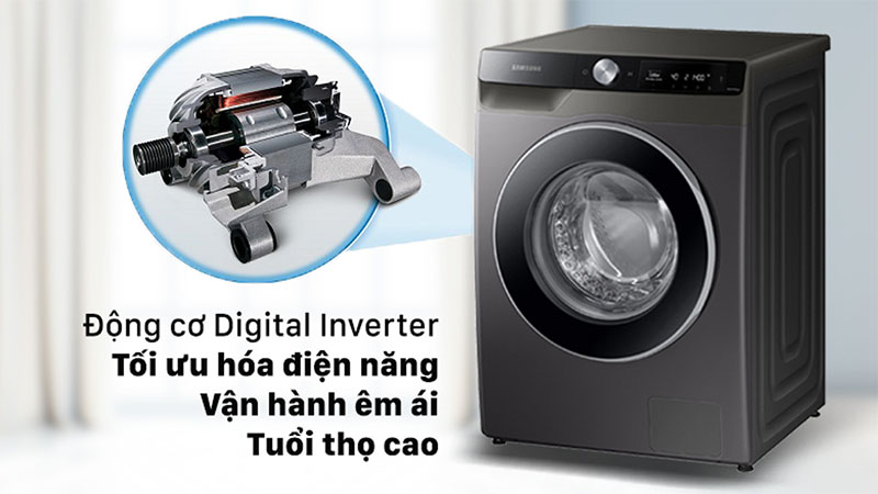 Máy giặt AI Inverter Samsung WW10T634DLX/SV - Hàng chính hãng