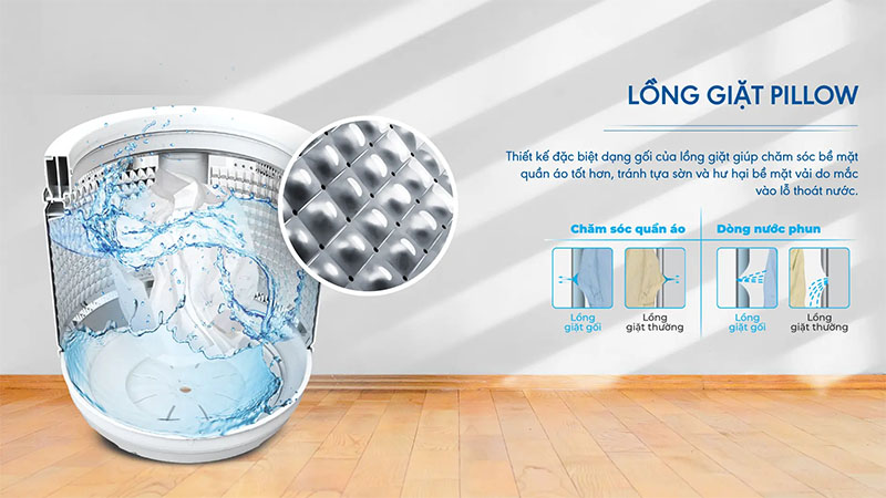 Máy giặt Aqua 11kg AQW-FR110JT.BK - Hàng chính hãng