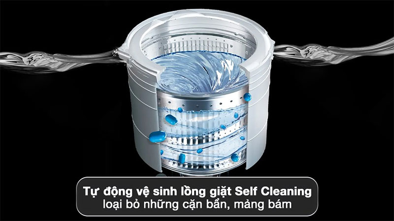 Tính năng tự vệ sinh của Máy giặt Aqua 14 kg AQW-FR140UHT.SS
