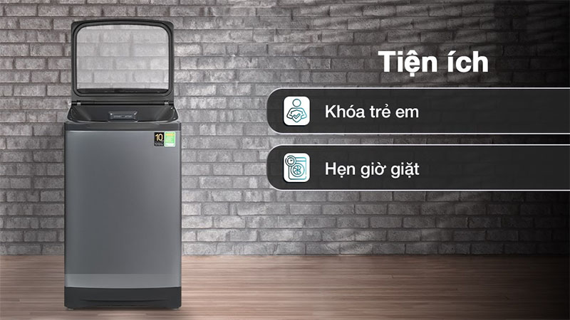 Tiện ích của Máy giặt Aqua 14 kg AQW-FR140UHT.SS