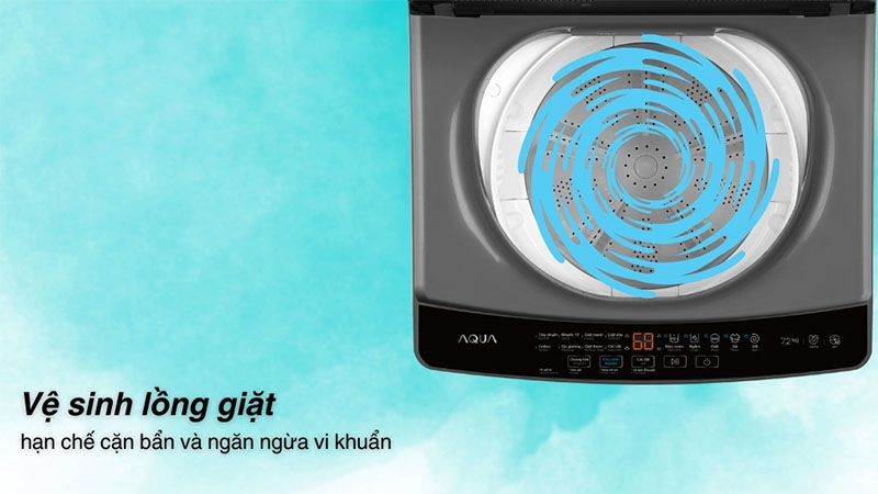 Máy giặt Aqua 7.2 kg AWM72-316K(S) - Hàng chính hãng
