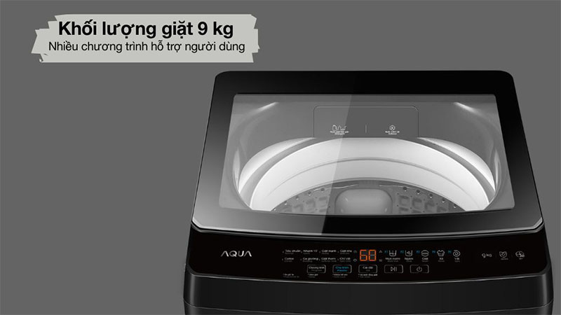 Máy giặt Aqua 9 kg AWM9-316K(B) - Hàng chính hãng