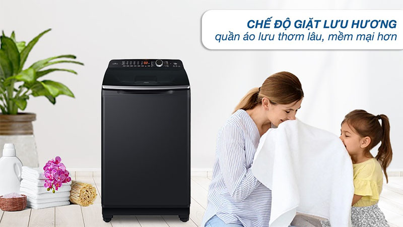 Máy giặt Inverter 12 kg Aqua AQW-DR120HT-BK - Hàng chính hãng