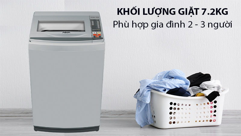 Khối lượng giặt của Máy giặt Aqua AQW-S72CT(H2)