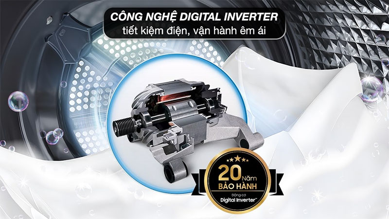 Máy giặt Bespoke AI Inverter 14kg Samsung WW14BB944DGHSV - Hàng chính hãng