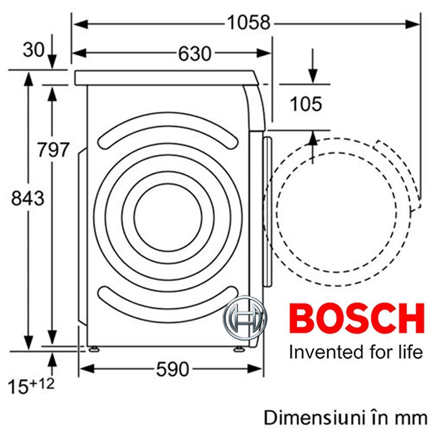 Máy giặt Bosch WAS-24468ME - Hàng chính hãng