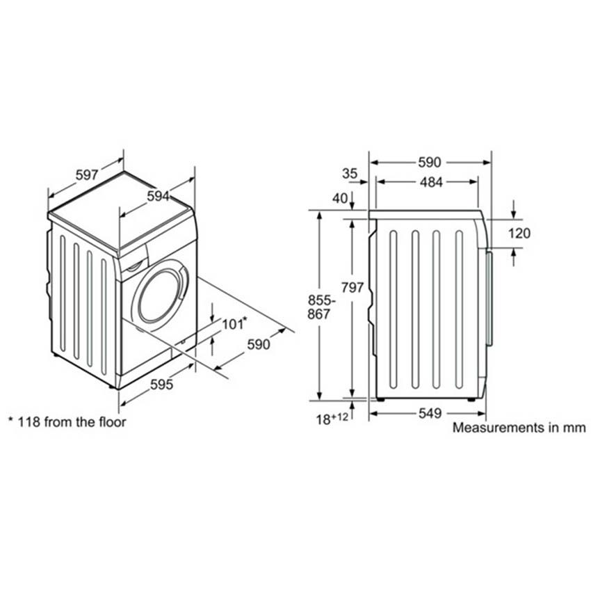 Máy giặt Bosch WVD-24520GB - Hàng chính hãng