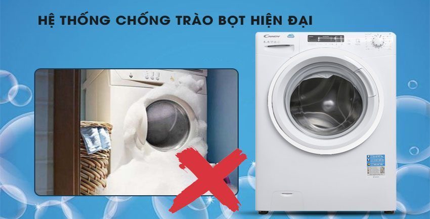 Tính năng chống trào bọt của Máy giặt Candy HCS-1282D3Q/1-S