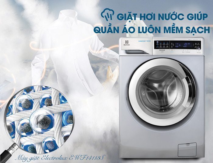 Công nghệ giặt hơi nước hiện đại