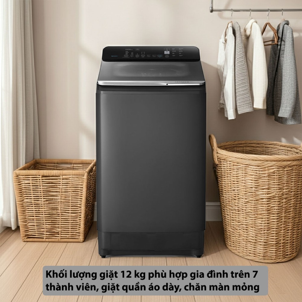 Máy giặt Hitachi Inverter 12 kg LTL-12MVJWT-GG - Hàng chính hãng