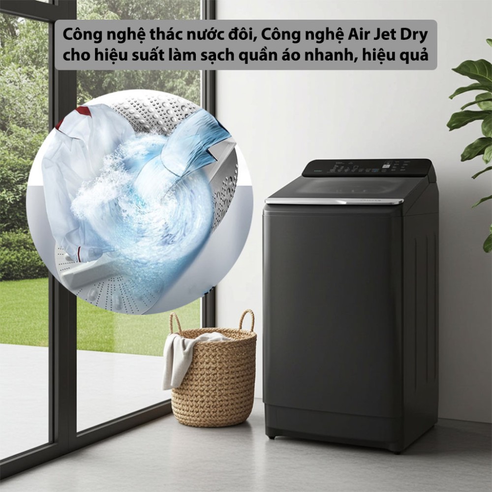 Máy giặt Hitachi Inverter 13.5 kg LTL-H3MVJWT-GG - Hàng chính hãng