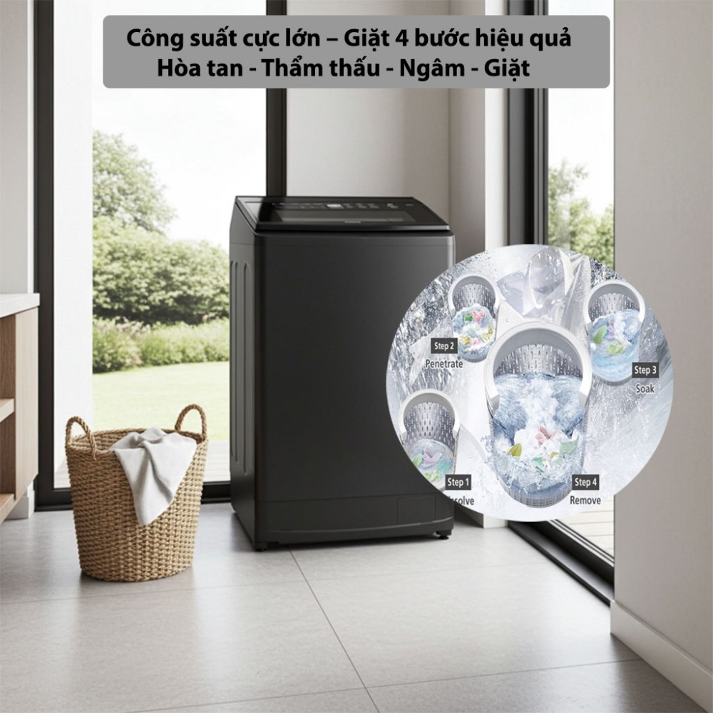 Máy giặt Hitachi Inverter 20kg SF-200ZHV-GG - Hàng chính hãng