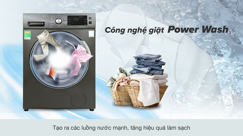 Máy giặt Inverter 10.5 kg Casper WF-105I150BGB - Hàng chính hãng
