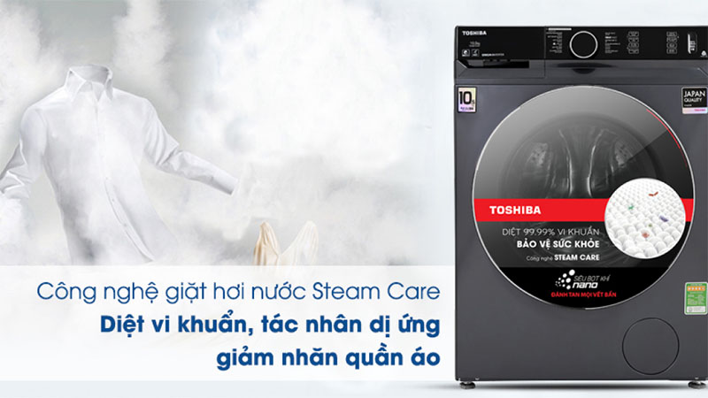 Công nghệ giặt của Máy giặt Inverter 10.5 Kg Toshiba TW-BK115G4V(MG)