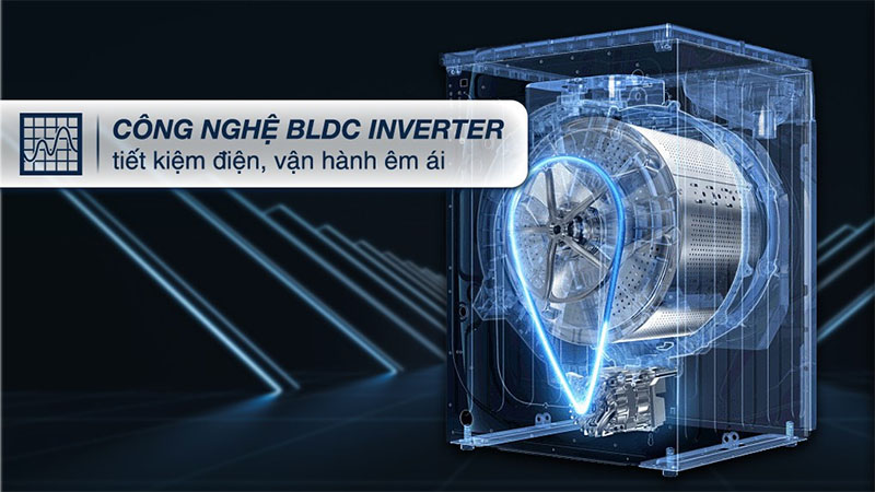 Máy giặt Inverter 10.5 kg Aqua AQD-A1052J.BK - Hàng chính hãng