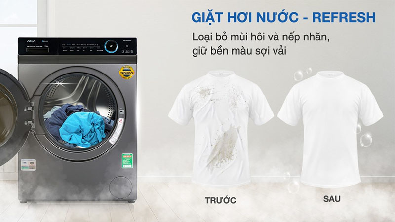 Máy giặt Inverter 10 kg Aqua AQD-DD1001G.PS - Hàng chính hãng