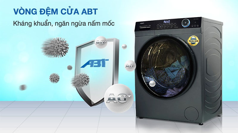 Máy giặt Inverter 10 kg Aqua AQD-DD1001G.PS - Hàng chính hãng