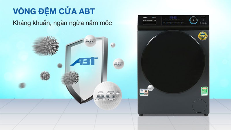 Máy giặt Inverter 10 kg Aqua AQD-D1002G.BK - Hàng chính hãng