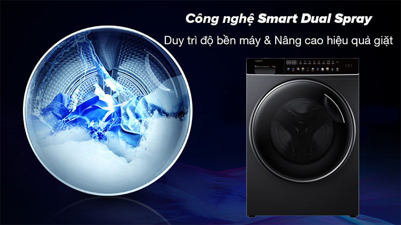 Máy giặt Aqua Inverter 11 kg AQD-DDW1100J.BK - Hàng chính hãng