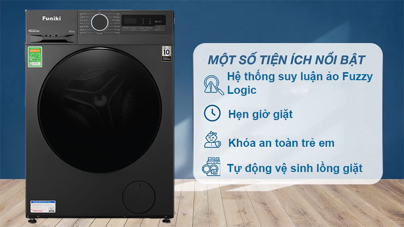 Máy giặt Inverter 12.5kg Funiki HWM-F8125ADG - Hàng chính hãng