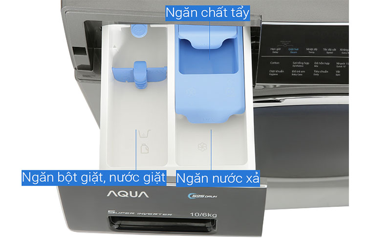 Máy giặt Inverter 12 kg Aqua AQD-A1200H.PS - Hàng chính hãng