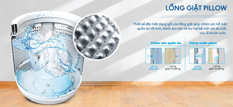 Máy giặt Inverter 13kg Aqua AQW-FR130UHT-SS - Hàng chính hãng