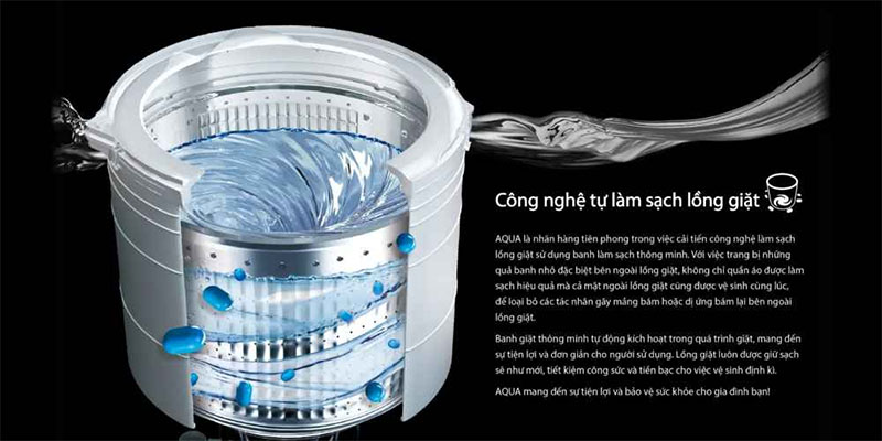 Máy giặt Inverter 13kg Aqua AQW-FR130UHT-SS - Hàng chính hãng