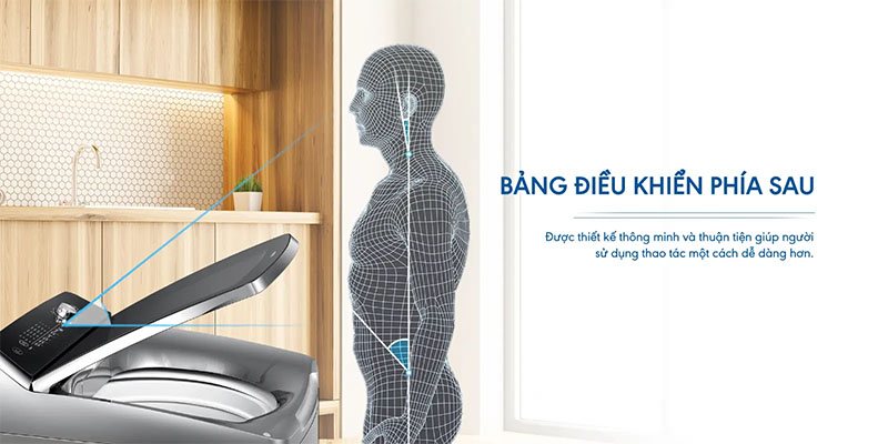 Máy giặt Inverter 14kg Aqua AQW-DR140UHT(PS) - Hàng chính hãng