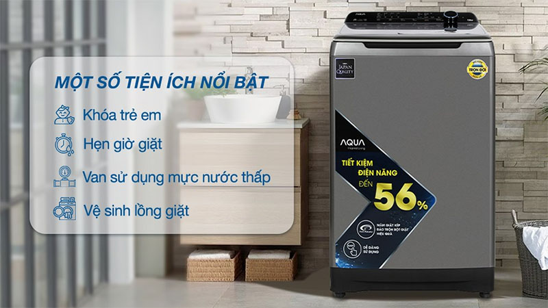 Tiện ích của Máy giặt Inverter 16 kg Aqua AQW-DR160UHT.PS