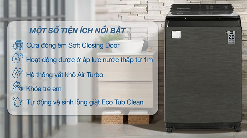 Máy giặt Inverter 17kg Samsung WA17CG6886BVSV - Hàng chính hãng