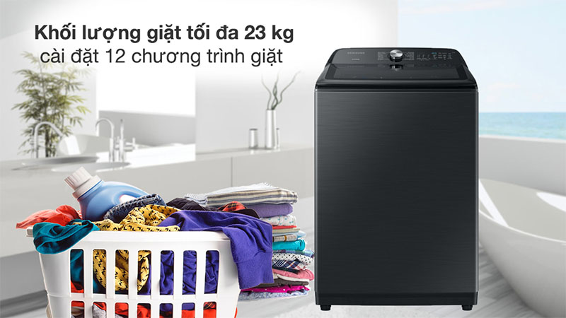 Máy giặt Inverter 23kg Samsung WA23A8377GV/SV - Hàng chính hãng